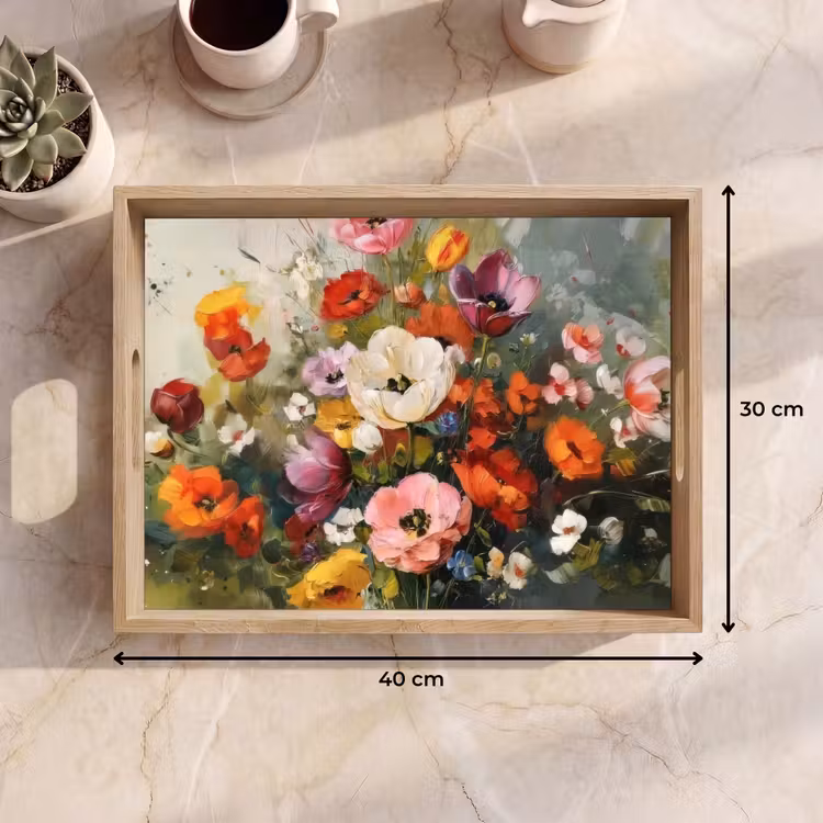 Plateau - Bouquet joyeux - Dynamique - Subtiles touches de couleur — 7
