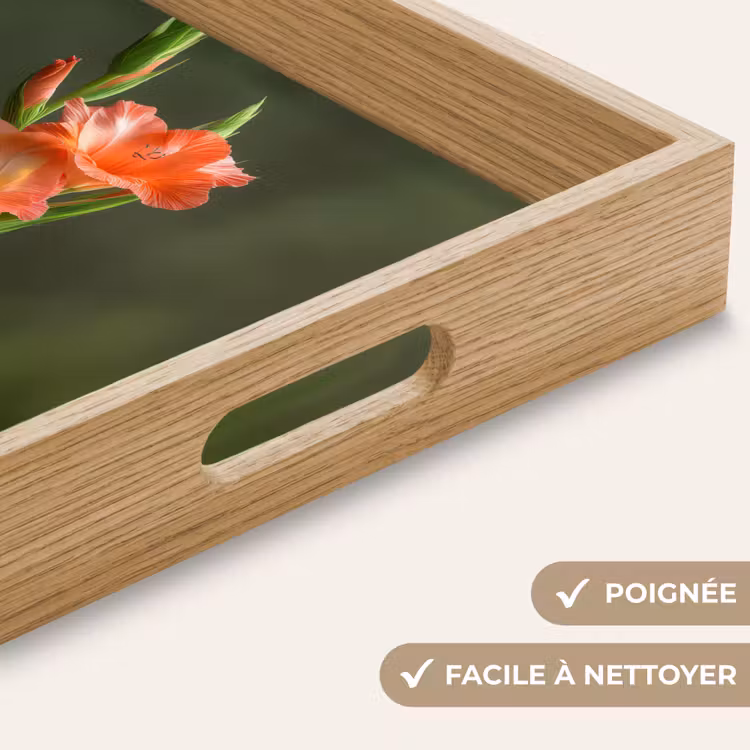 Plateau - Fleur - Glaïeul - Rose saumon — 8