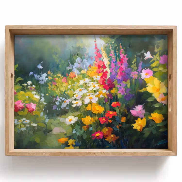 Plateau - Jardin d'été - Atmosphérique - Fleurs — 1