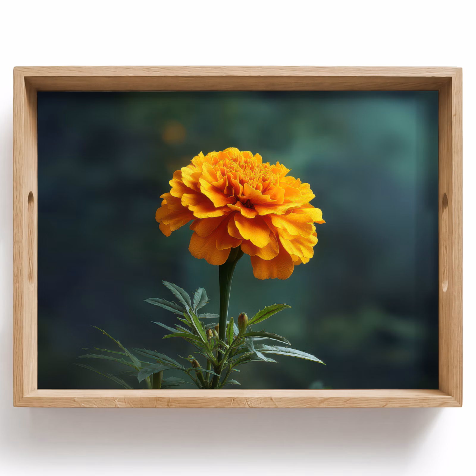 Plateau - Pétales - Africain - Orange - Flou — 1