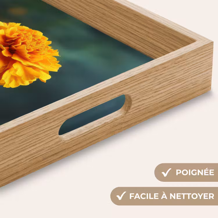Plateau - Pétales - Africain - Orange - Flou — 8