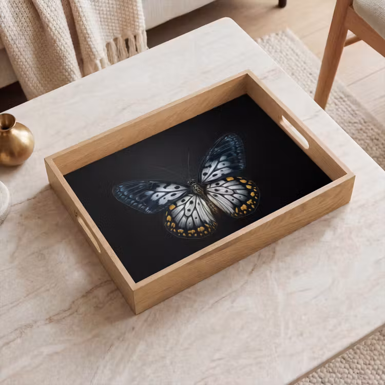 Plateau - Papillon - Monochrome - Equilibre — 2
