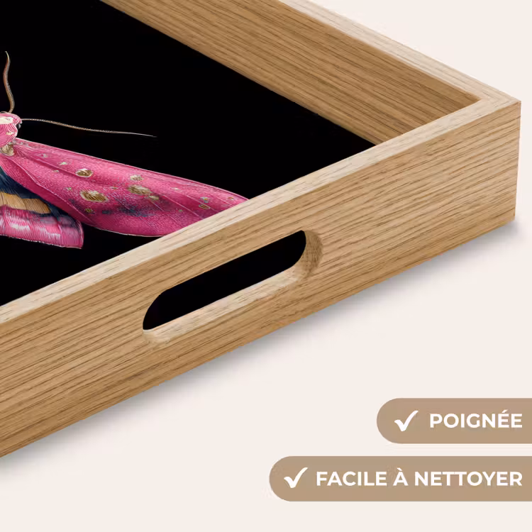 Plateau - Papillon - Rose - Papillon de nuit — 8