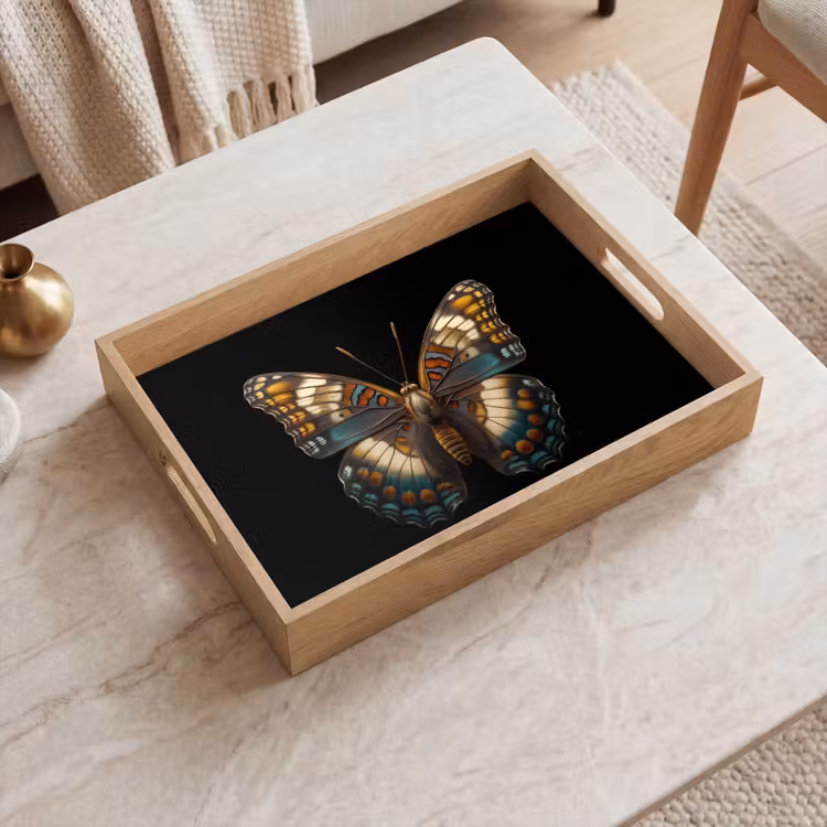 Plateau - Papillon - Coloré - Mosaïque — 2