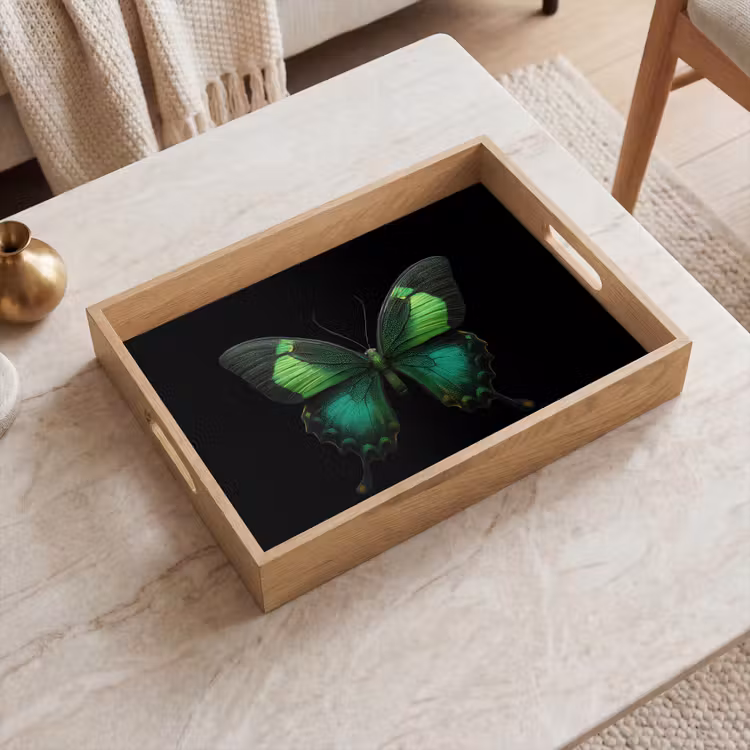 Plateau - Papillon - Vert - Attire l'attention — 2