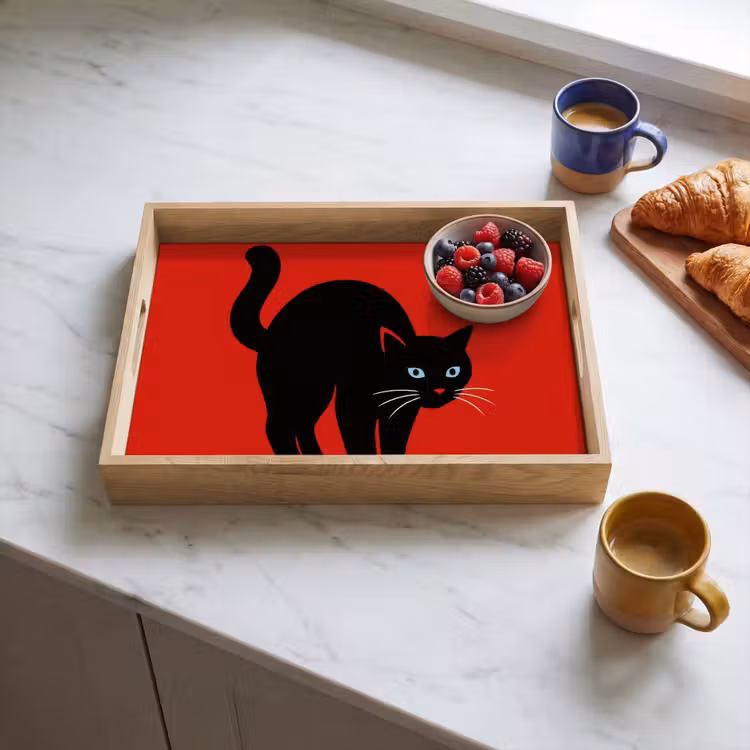 Plateau - Chat - Noir - Queue — 3