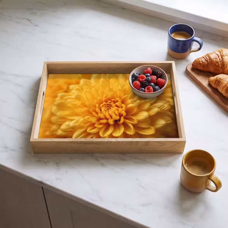 Plateau - Jaune - Chrysanthème - Douceur — 3