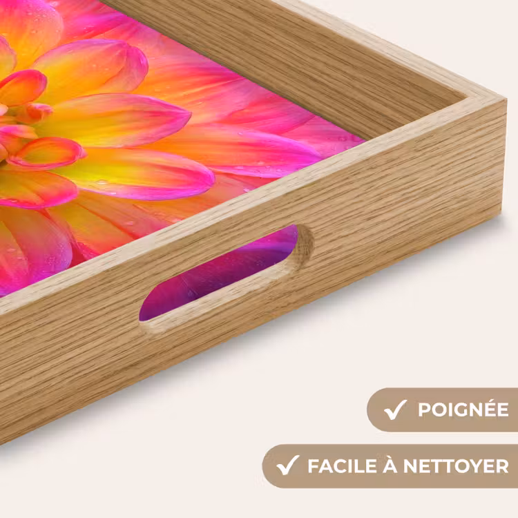 Plateau - Rose - Dahlia - Coloré — 8