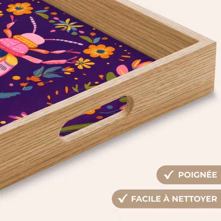 Plateau - Coléoptère - Couleurs vives - Fleurs - Feuilles — 8