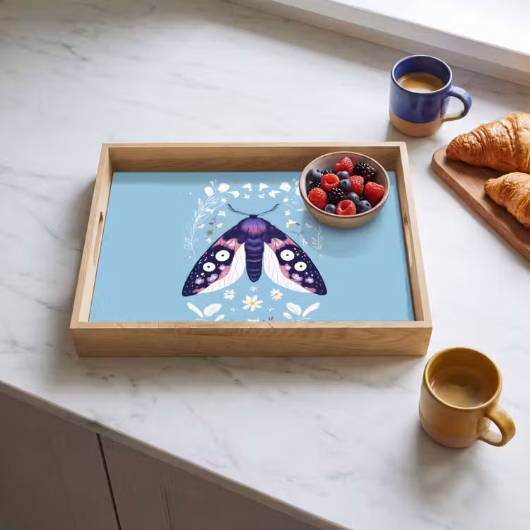 Plateau - Feuilles - Blanc - Papillon - Insecte — 3