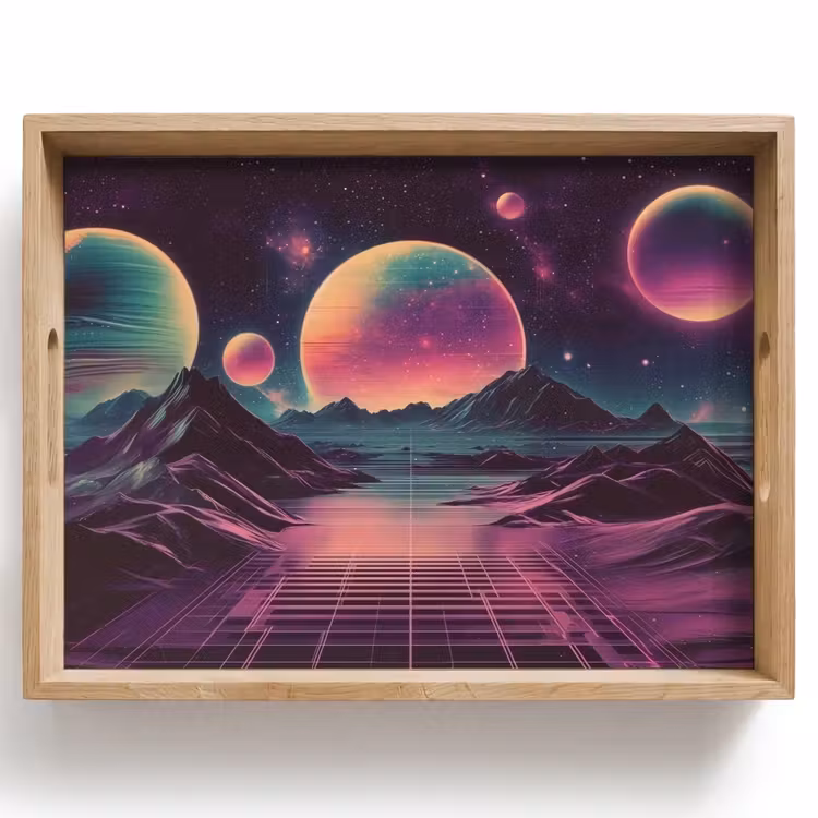 Plateau - Paysage - Planètes - Horizon - Violet — 1