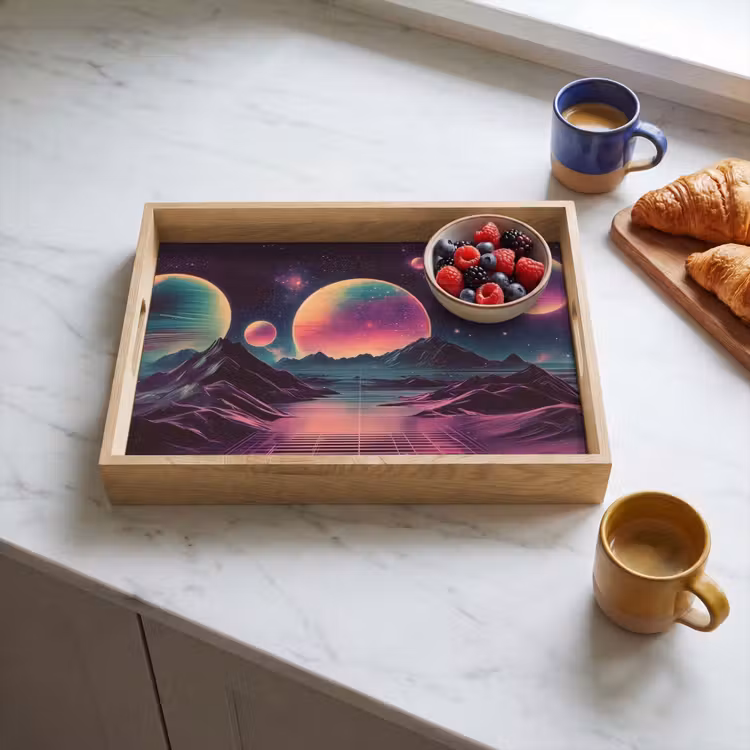 Plateau - Paysage - Planètes - Horizon - Violet — 3