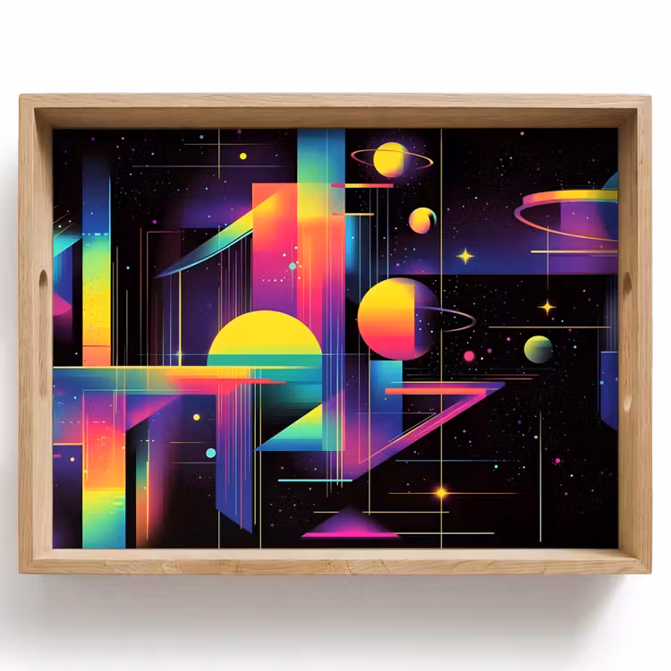 Plateau - Abstrait - Formes - Coloré - Lignes — 1