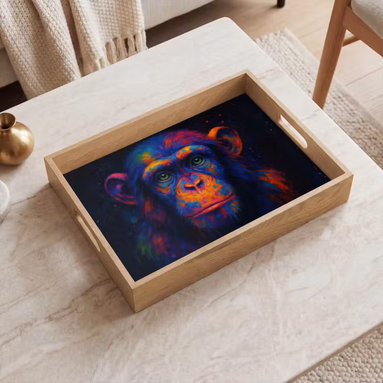 Plateau - Coloré - Singe - Abstrait — 2