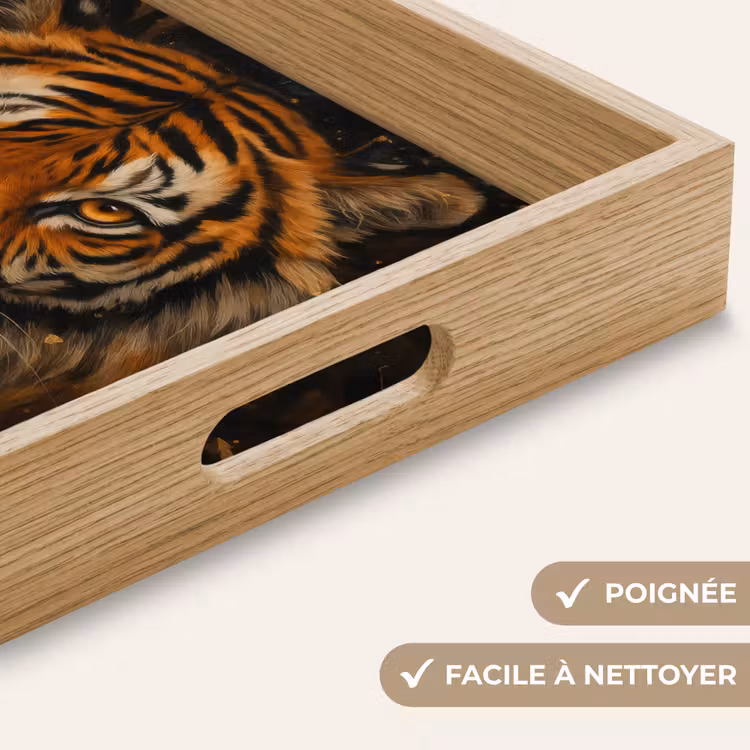 Plateau - Feuilles - Tigre - Orange — 8