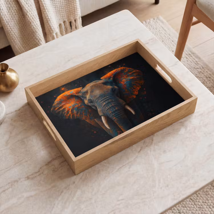 Plateau - Éléphant - Orange - Oreilles — 2