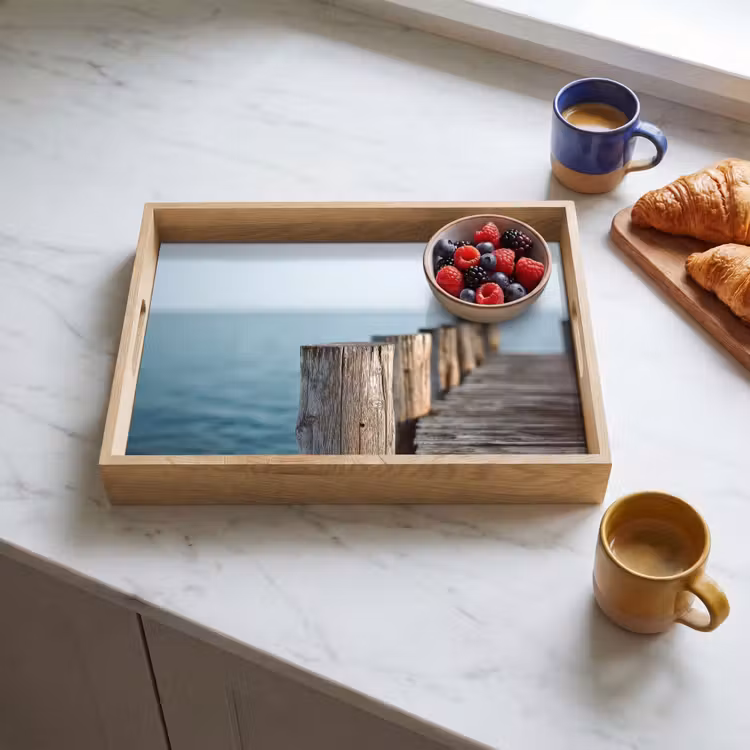 Plateau - Echafaudage en bois - Ciel bleu vif — 3