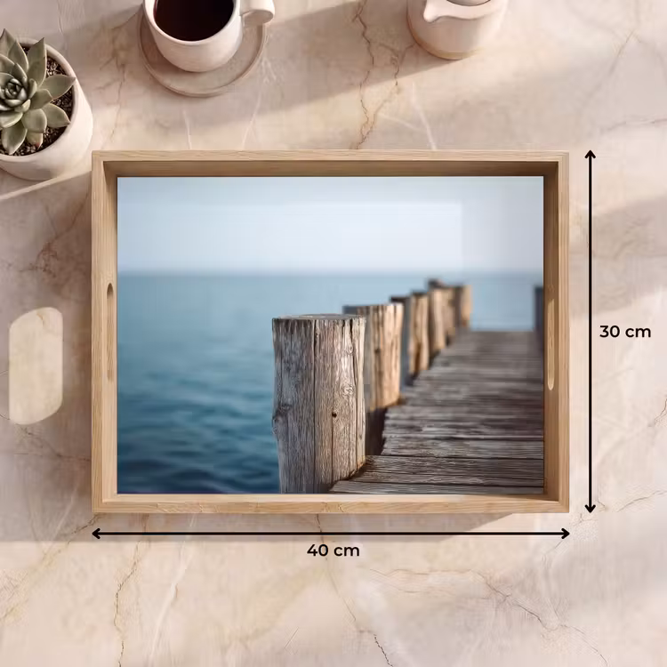 Plateau - Echafaudage en bois - Ciel bleu vif — 7