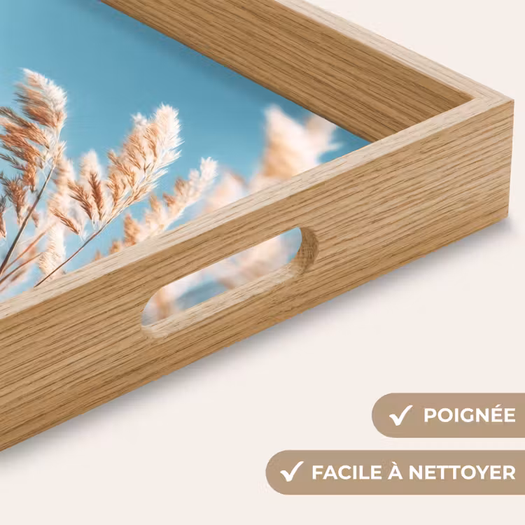 Plateau - Graminées ornementales - Vent - Brun clair — 8