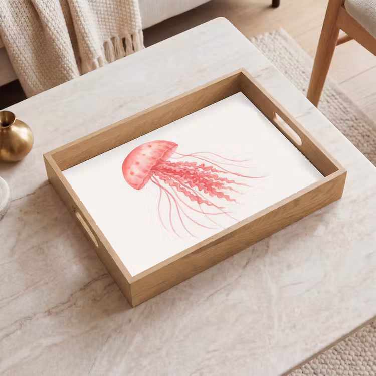 Plateau - Méduse - Tentacules - Rose — 2