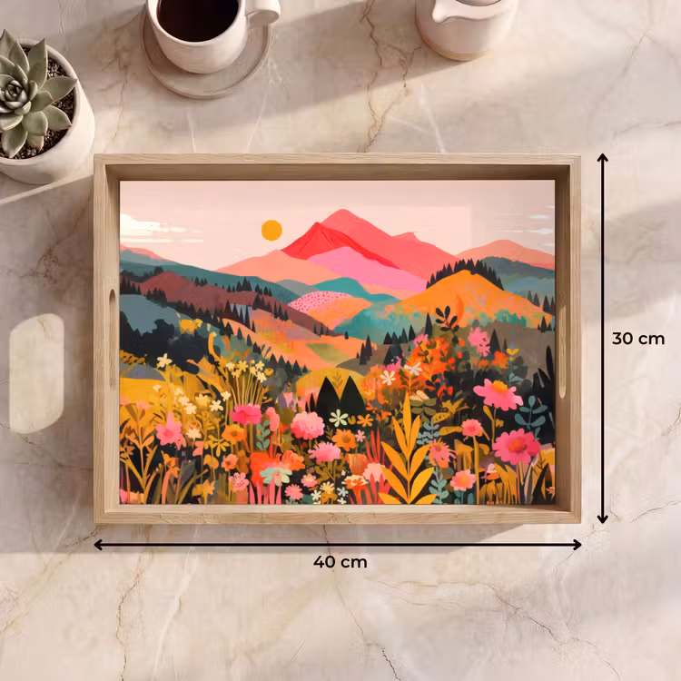 Plateau - Coucher de soleil - Vallée de montagne - Contraste — 7