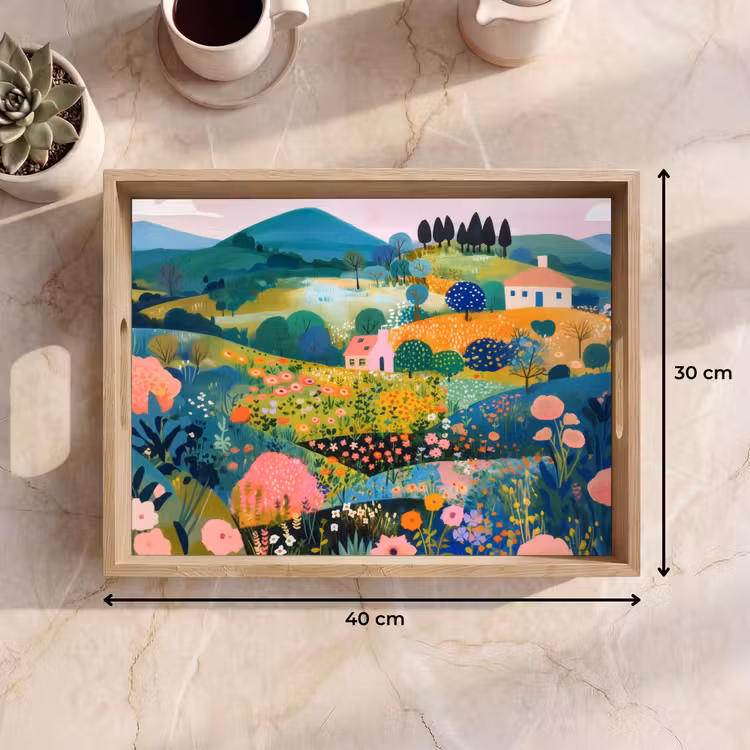 Plateau - Paysage vallonné - Imaginatif - Contrastes de couleurs — 7