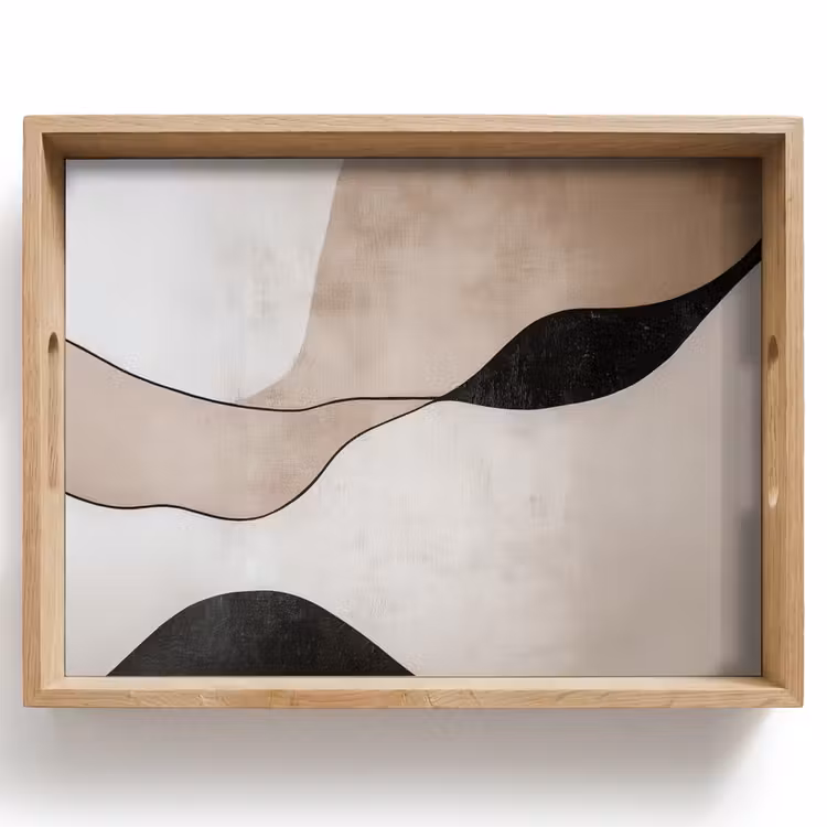 Plateau - Lignes de contour - Paysage abstrait — 1