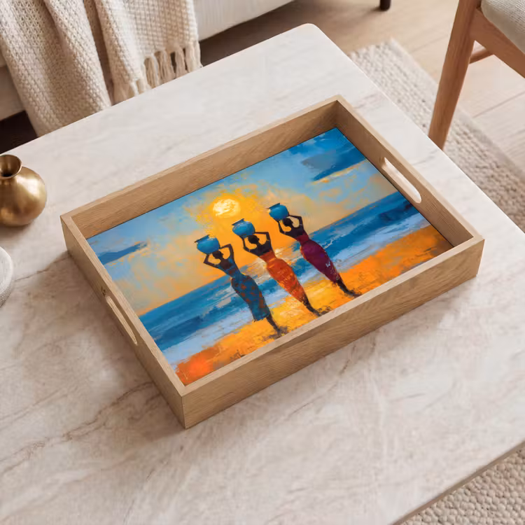 Plateau - Femmes - Plage - Coucher de soleil — 2