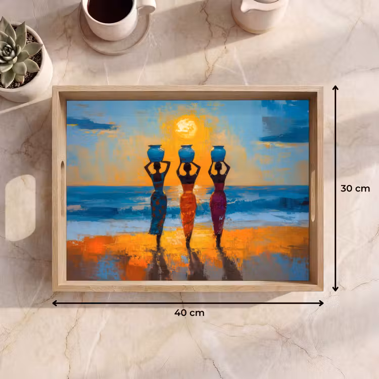 Plateau - Femmes - Plage - Coucher de soleil — 7