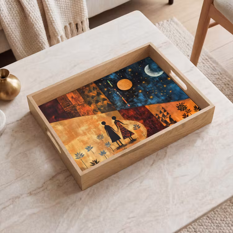 Plateau - Silhouettes - Abstrait - Soleil - Lune — 2