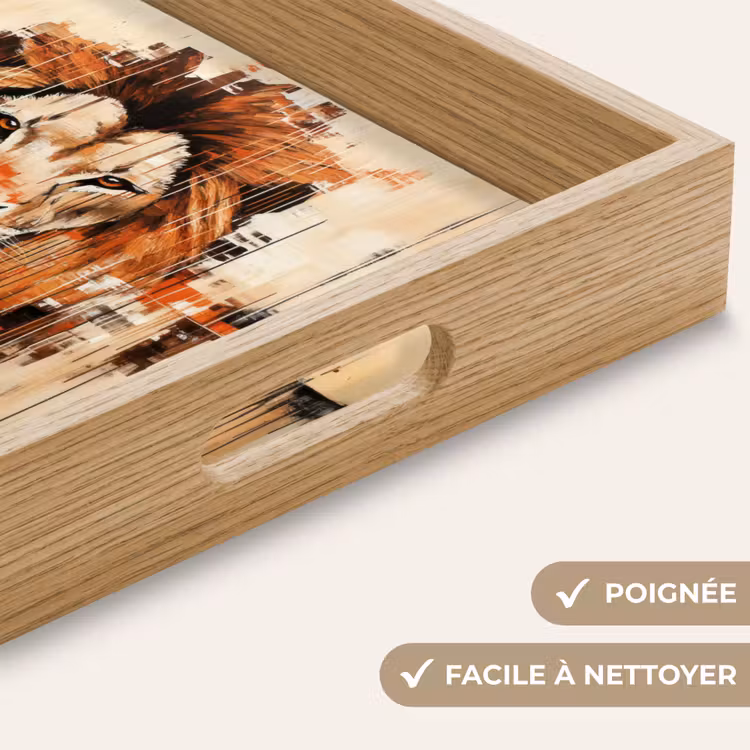 Plateau - Tête de lion - Lignes - Crème — 8