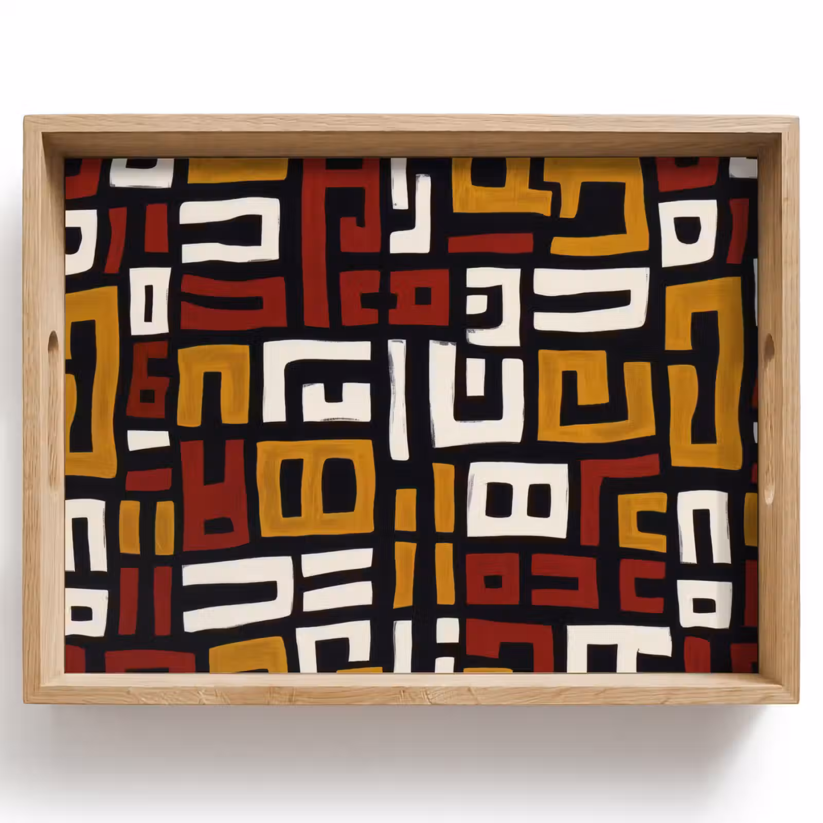 Plateau - Abstrait - Motif - Rouge — 1