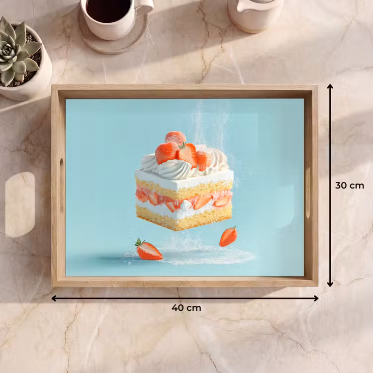 Plateau - Crème fouettée - Gâteau - Bleu - Aliments — 7