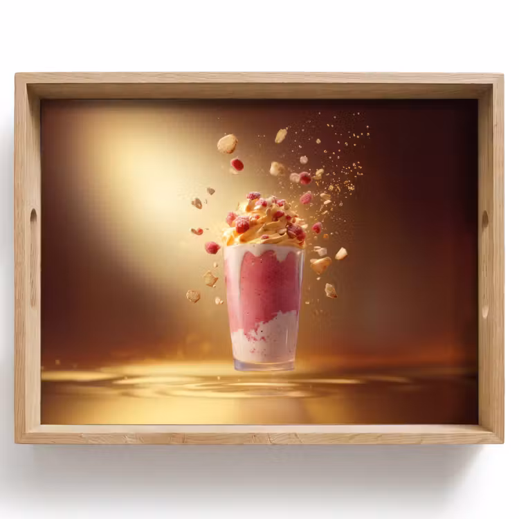 Plateau - Framboise - Smoothie - Boisson - Rose — 1