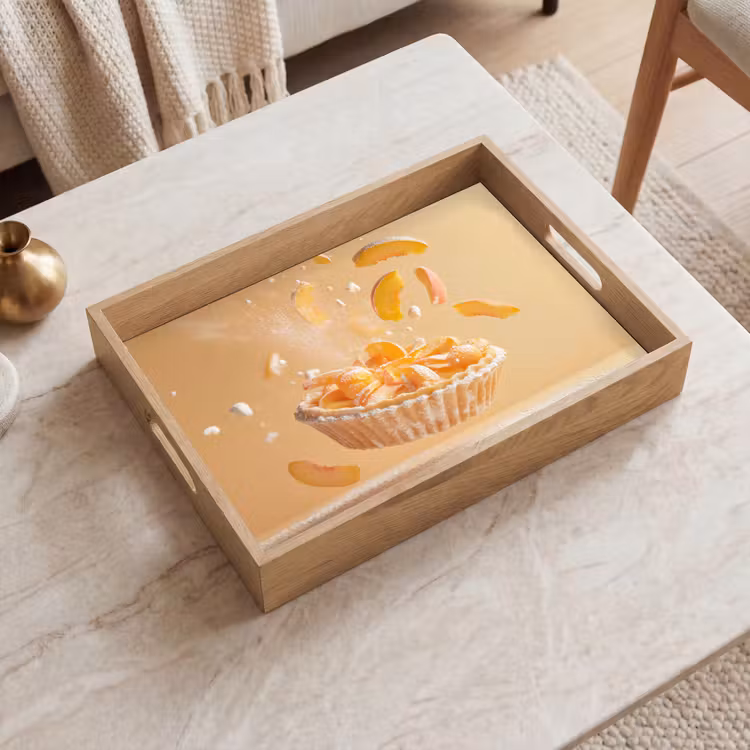 Plateau - Pêche - Aliments - Gâteau - Orange — 2