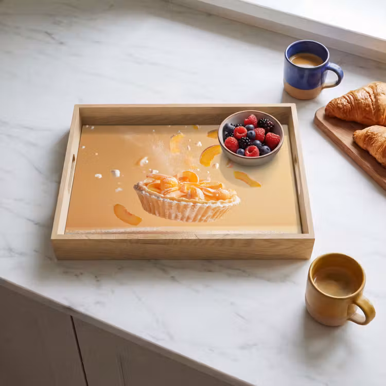 Plateau - Pêche - Aliments - Gâteau - Orange — 3