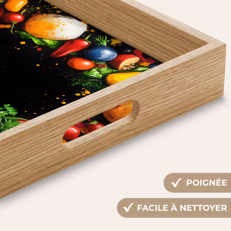 Plateau - Légumes - Graffiti - coloré - cuisine - abstrait — 8