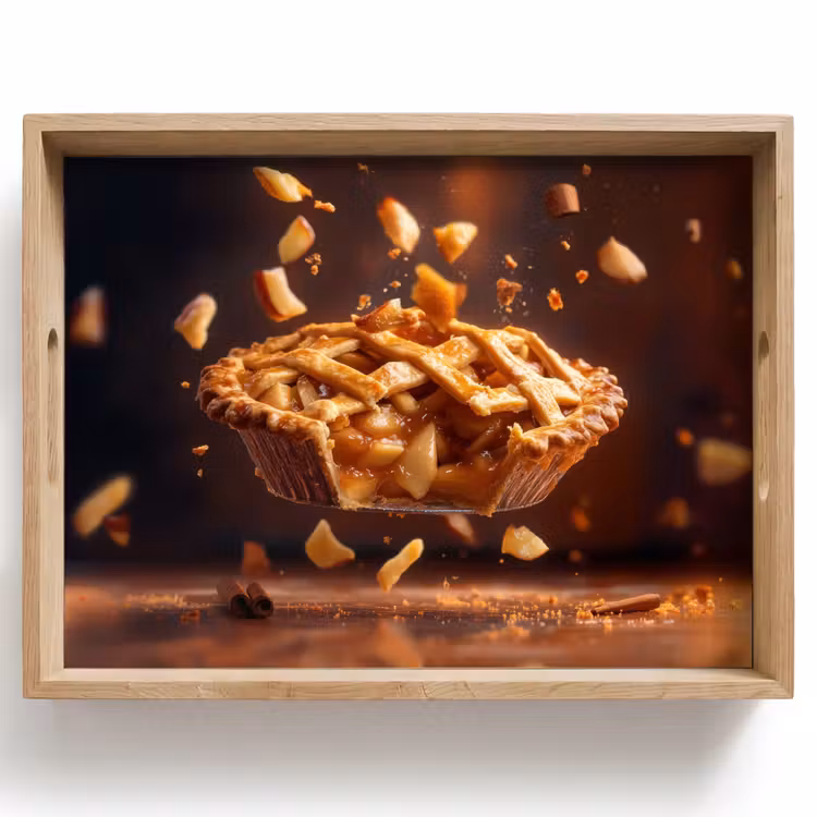 Plateau - Pommes - Tarte - Chaud - Aliments — 1