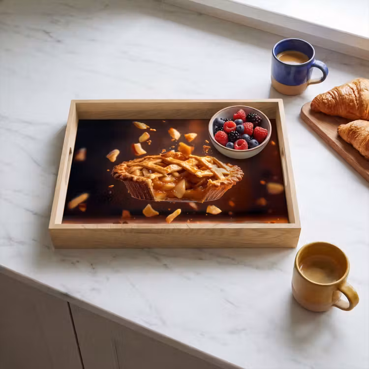 Plateau - Pommes - Tarte - Chaud - Aliments — 3