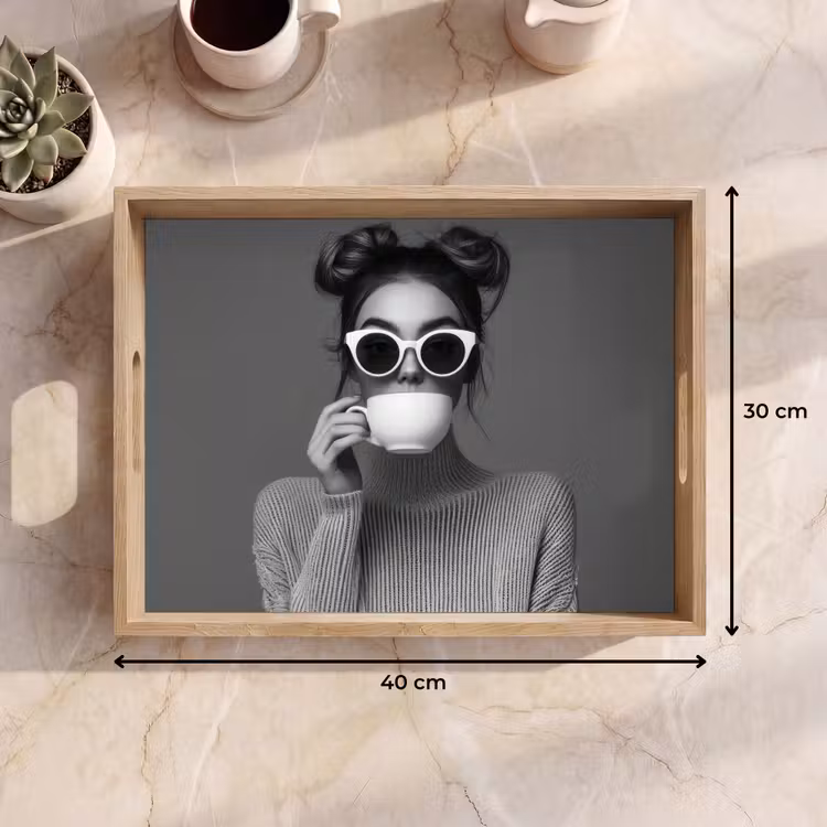 Plateau - Femme - Café - Noir - Blanc — 7