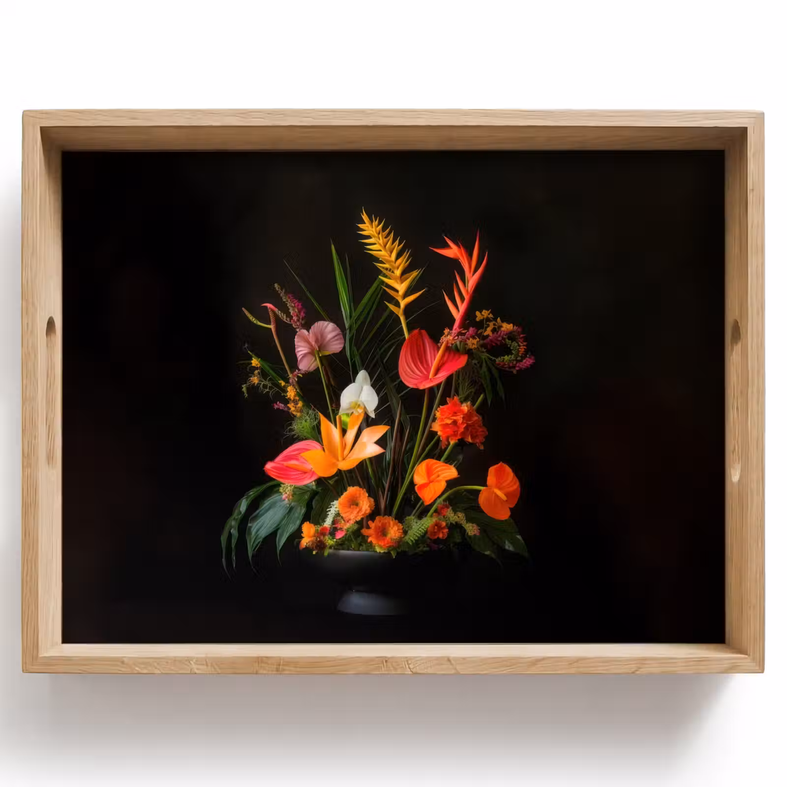 Plateau - Bol - Bouquet - Fleurs — 1