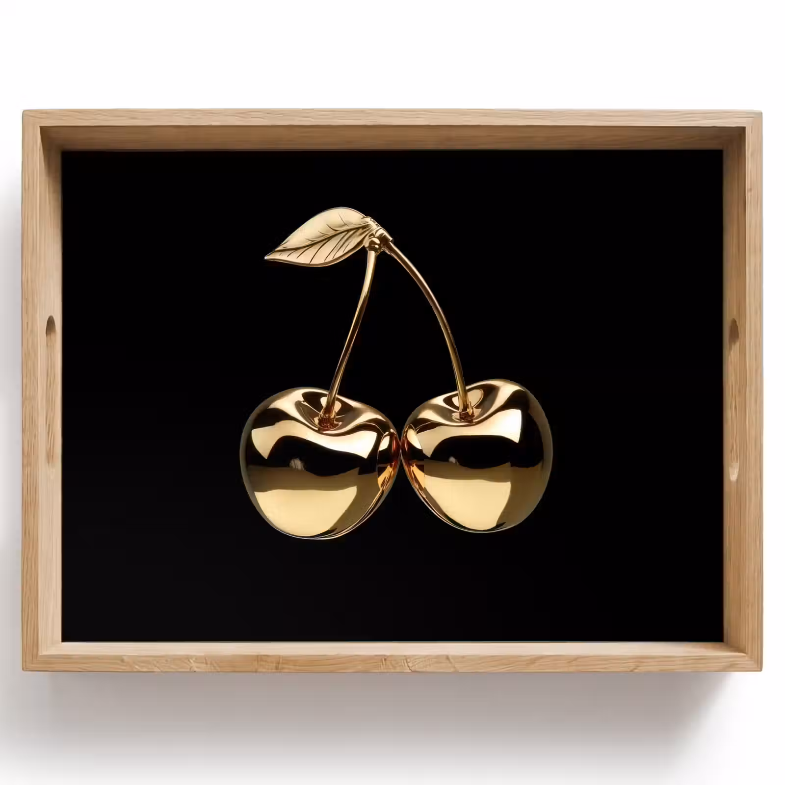 Plateau - Cerisier - Noir - Or - Chrome — 1