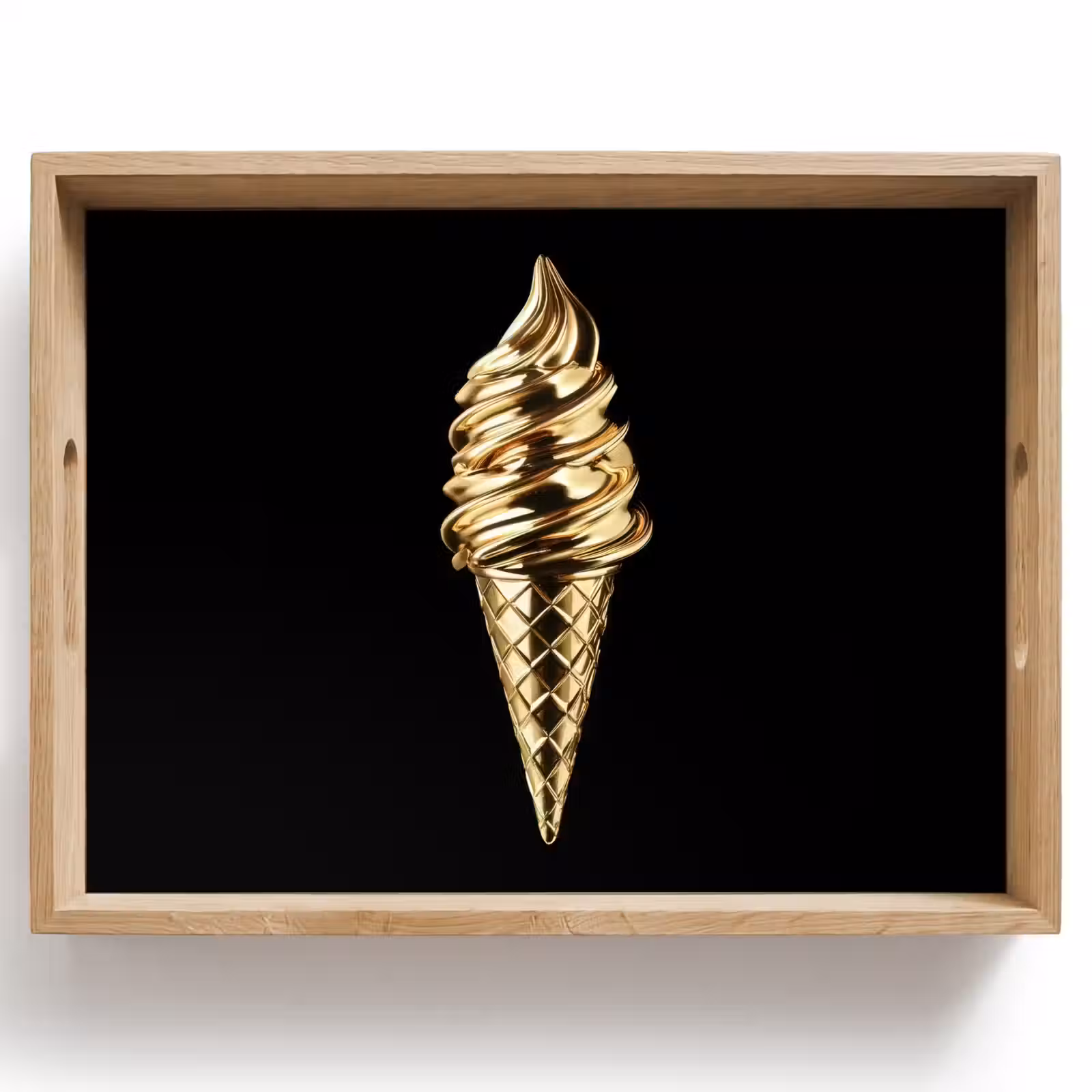 Plateau - Glace - Or - Noir - Alimentation — 1