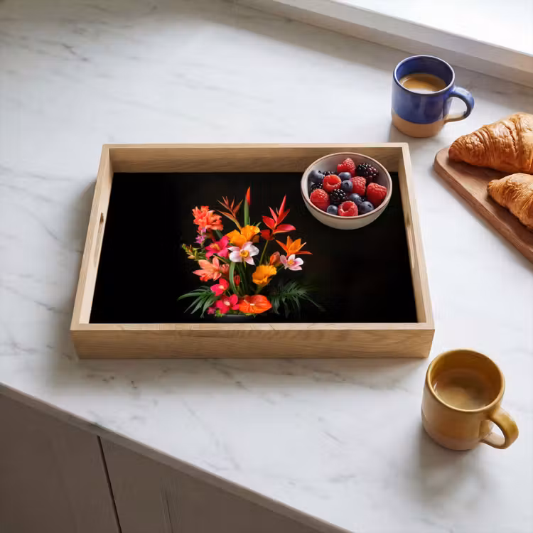 Plateau - Bouquet - Fleurs - Exotique — 3