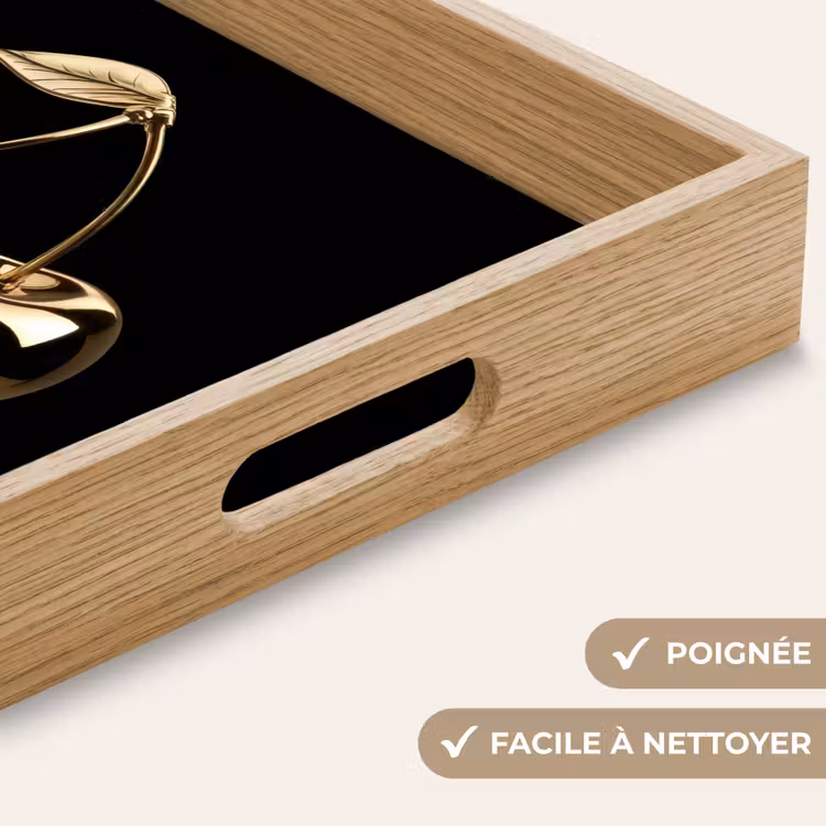Plateau - Cerisier - Noir - Or - Chrome — 8