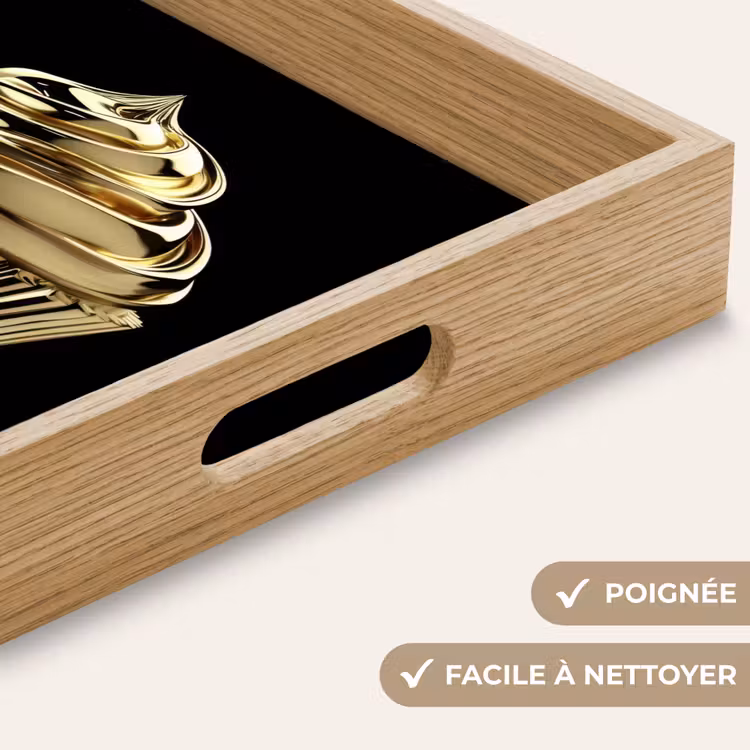 Plateau - Cupcake - Nourriture - Or - Noir — 8