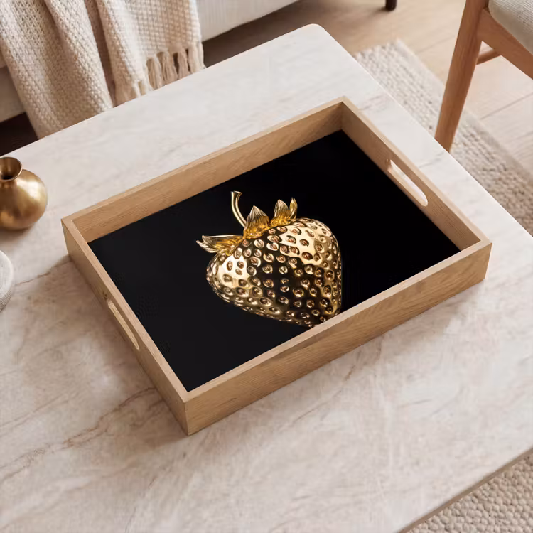 Plateau - Fraise - Or - Noir - Chrome — 2