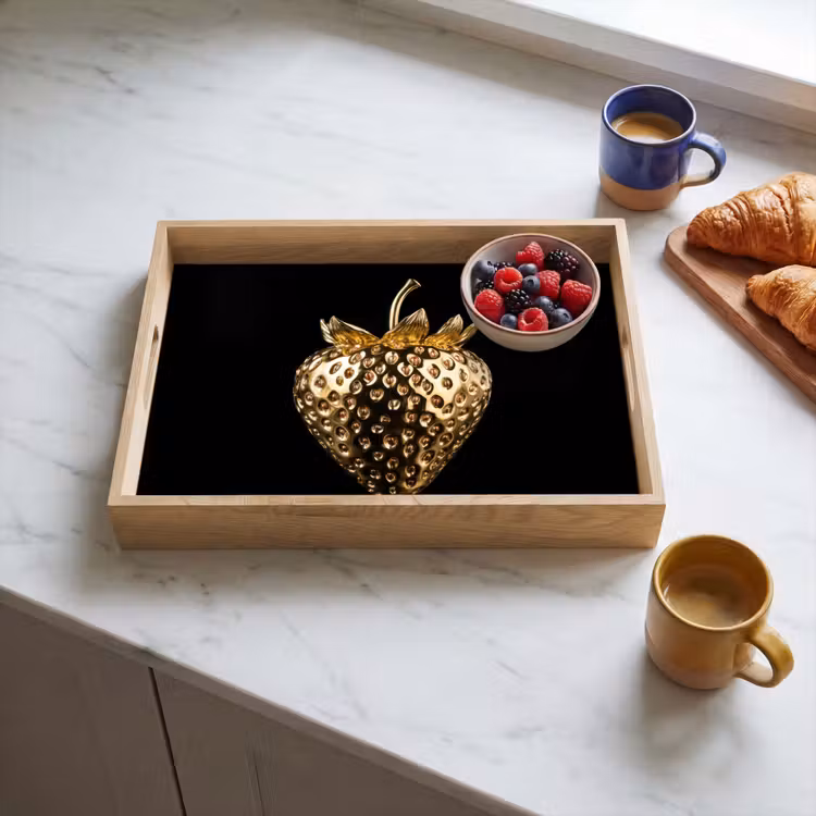 Plateau - Fraise - Or - Noir - Chrome — 3