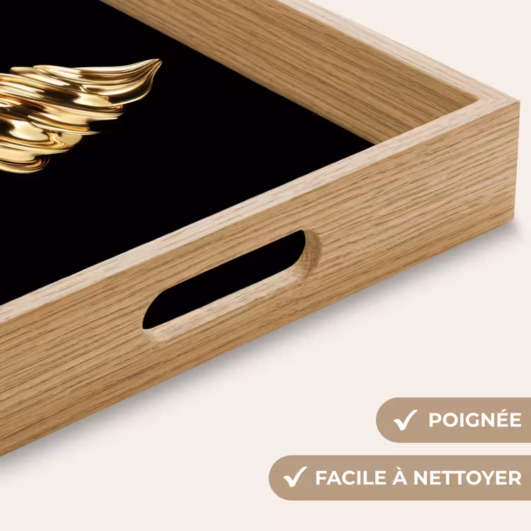 Plateau - Glace - Or - Noir - Alimentation — 8
