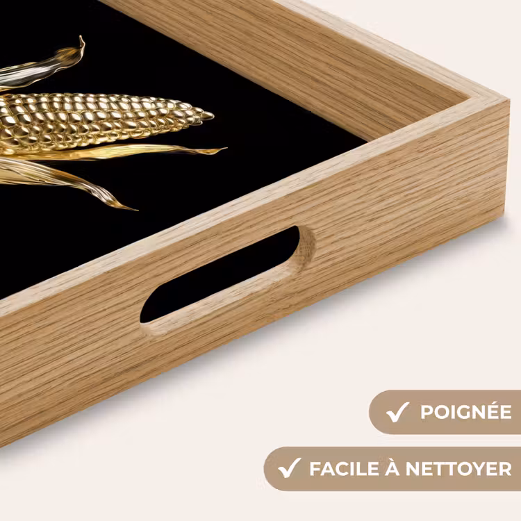 Plateau - Maïs - Aliments - Or - Noir — 8
